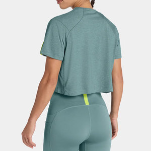 Camiseta Deportiva de Secado Rápido, Transpirable, a la Moda, para Entrenamiento, Gimnasio, Ajustada al Cuerpo, para Mujer - Product Image 2