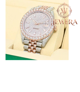 Reloj de Diamantes Mossinate de Acero Inoxidable a Prueba de Agua con Correa Ajustable, Accesorio de Lujo para Uso Diario, Fiestas y Actividades al Aire Libre - Product Image 2