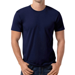 Camiseta de Algodón Verde Oliva para Hombre, Manga Corta, Cuello Redondo, Corte Regular, Estilo Casual, Tejido Jersey, Color Sólido, Bolsillo Frontal - Product Image 5