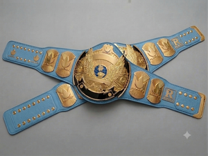 Ceinture de championnat de lutte poids lourd mondial Ronpex International personnalisée en cuir et laiton, qualité supérieure, unisexe, boîte RI-2605 5kg - Product Image 3