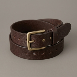 Ceinture en cuir pleine fleur pour homme, vente en gros, ceintures en cuir élégantes, ceinture en cuir à boucle ardillon tendance - Product Image 1