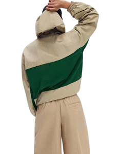 Chaqueta Cortavientos con Capucha Ajustable, Forro de Malla, Cremallera Lateral, Impermeable, Ligera, para Mujer, Ideal para Senderismo - Product Image 2