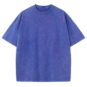 Camisetas de Hombre Estilo Streetwear, Tejidas, 100% Algodón, Lavado Ácido, Vintage, 220gsm, Personalizables con su Propia Marca, Venta al Por Mayor - Product Image 4