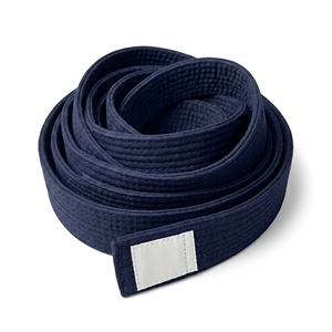 Ceinture d'arts martiaux de Jiu-Jitsu en coton 100% couleur unie violet foncé, niveau 4, avec emblème d'équipe personnalisé imprimé, vente en gros directe usine - Product Image 6