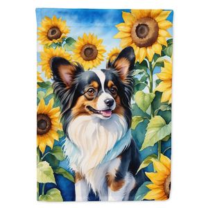 Papillon Multicolor Girasoles Bandera de jardín Buzón decorativo Bandera y ilustraciones de patio para patio y césped para macizos de flores - Product Image 1