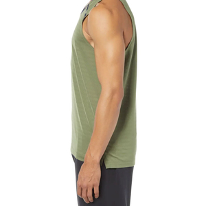 Débardeurs pour hommes à prix avantageux, personnalisables avec logo, coupe ajustée, unis, sans manches, respirants, pour l'entraînement, 100% coton. - Product Image 4