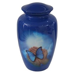 Urne de crémation adulte de haute qualité de HHO nouveauté conception imprimée pour garder les cendres utilisation de prière personnalisée - Product Image 1