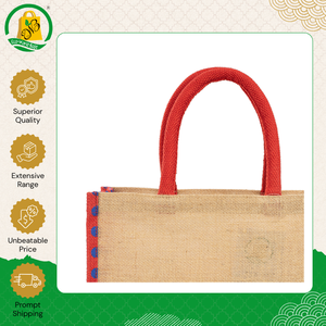 Venta Exclusiva de Bolsas de Yute Ecológicas y Modernas para Uso Diario con Estampado de Puntos en Toda la Superficie a un Precio Accesible - Product Image 5