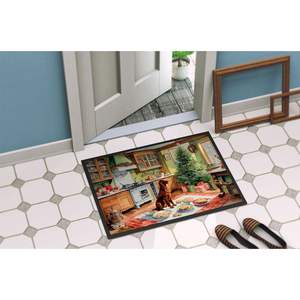 Irish Setter Christmas Cookies <b>Doormat</b> Non-Slip <b>Washable</b> Low Pile 24H X 36W Indoor and Outdoor Entryway Mat - Product Image 4