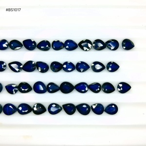 Magnifiques pierres précieuses en saphir bleu de Madagascar, qualité 3A, pureté fine, diffusion ovale et poire, 237,15 ct, facettées, en vrac - Product Image 6