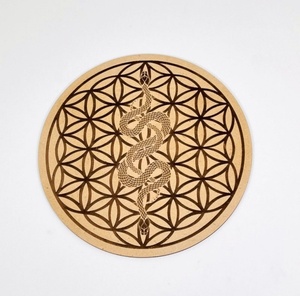 Placa de carga de madera natural al por mayor, placa de madera de actividad curativa, tamaño libre, imprime tu logotipo personalizado e imprime en madera - Product Image 2