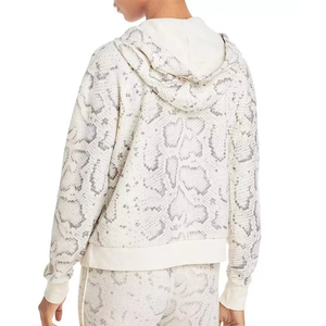 <b>Women's</b> Hooded Tracksuit Set Printed Animal Pattern Full Sleeve Drawstring Pants Casual Spring 100% Cotton Breathable - Product Image 4