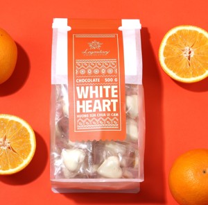 Chocolate Blanco Premium con Yogur de Naranja y Almendras para Set de Regalo Corporativo en Caja de Empaque Personalizada - Product Image 3