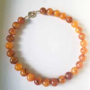 Classic <b>Black</b> Onyx Beaded Necklace Unisex Jewelry Statement Piece - Product Image 2