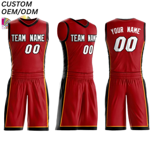 Maillot de basketball professionnel respirant, uniforme d'équipe personnalisé imprimé, 100 % polyester, support OEM ODM pour la fabrication en gros - Product Image 1