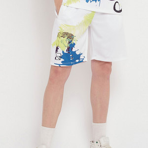Shorts de sport décontractés d'été pour hommes en gros – Haute qualité, taille à cordon, respirants, séchage rapide, en polyester pour le fitness et le basketball - Product Image 1