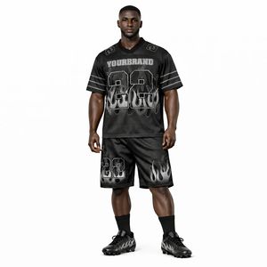 Ensemble Maillot et Short de Football Américain de Qualité Supérieure – Tenue Sportive Respirante Personnalisable pour Entraînement et Matchs - Product Image 2