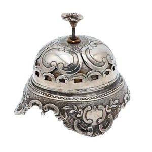 Campana de Mesa de Aluminio de Diseño Antiguo, Campana de Mesa de Aluminio con Botón de Presión - Product Image 3
