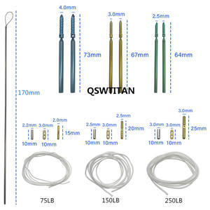 1 Juego de tornillos de anclaje para sutura de titanio, pin de anclaje para sutura, instrumento quirúrgico ortopédico veterinario para mascotas de Grip Surgical - Product Image 6