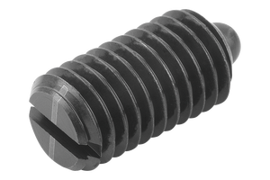 K0313 Goupille de positionnement à ressort en acier, type court fendu, avec tête de boulon filetée et tête ronde, pour fixation d'assemblage - Product Image 6