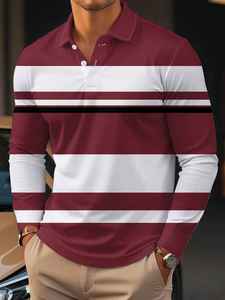 Polo Casual para Hombre, Nuevo Estilo, 100% Algodón, Manga Larga, Transpirable, Diseño Sólido, Personalizable, ODM Disponible - Product Image 6