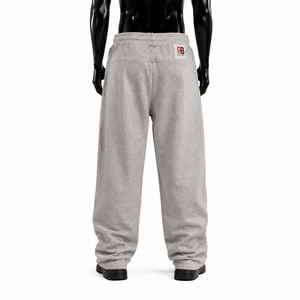 Men's Heavyweight Cotton <b>Fleece</b> Eco-Friendly Drawstring Closure Baggy Sweatpants Wide Leg Side Stripe Joggers Customizable <b>Pants</b> - Product Image 2