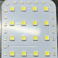 Panneau lumineux LED personnalisé bicolore pour l'intérieur des camions, 30 pièces 5050 blanc, 36 pièces 2835 rouge, LED 12V 24V DC, module LED intérieur en aluminium PCB