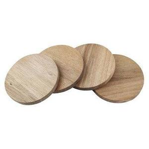 Juego de Posavasos de Madera de Mango Natural, Posavasos Hechos a Mano, Decoración de Mesa Ecológica - Product Image 1