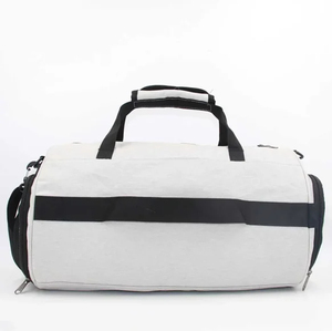 Sport <b>Duffel</b> <b>Bag</b> Large Capacity Zipper Closure Polyester Material Gray Black Exercise Fitness Travel <b>Bag</b> - Product Image 4