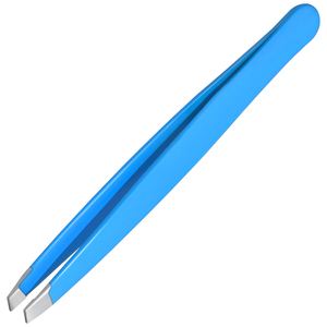 Pinzas Profesionales para Cejas Azules de Acero Inoxidable, Punta Inclinada Personalizada, Tijeras para Depilación de Cejas, Bajo MOQ, OEM/ODM - Product Image 2