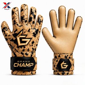 Gants de gardien de but en cuir de qualité export officielle, unisexes, pour l'entraînement au football, antidérapants, respirants, coupe-vent, protection des doigts - Product Image 1