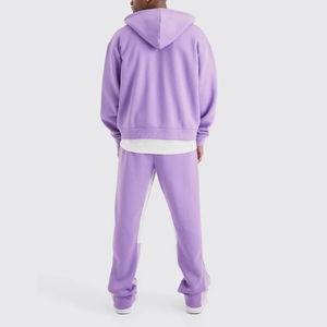 Men's Oversize Stacked Sweat Suit <b>Set</b> Two Piece Printed Long Sleeve Hooded Tracksuit Cotton Streetwear Gym Sportswear Outdoor - Product Image 4