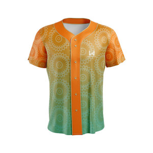 Customized Women's Button Closure Breathable <b>Baseball</b> Jerseys Plus Size Custom Front Logo Silk Screen Printed 100% Polyester - Product Image 2