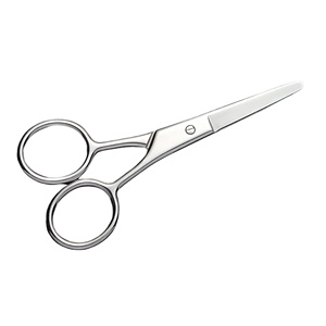 Ciseaux de toilettage multi-usages en acier de 3,5 pouces pour sourcils, poils du nez, moustache et cuticules - Hommes et femmes - Product Image 1