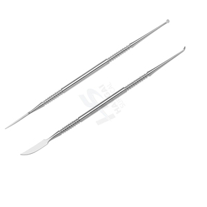 Spatule de modelage dentaire chirurgicale Beale Carver pour cire, double extrémité, manche solide, en acier inoxydable allemand, manuelle, certifiée CE ISO - Product Image 6