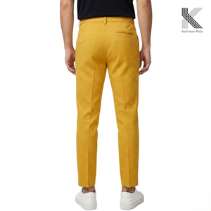 <b>Men</b> <b>Stretch</b> Chino Pants Knitted Dobby Cotton Polyester Casual Trousers OEM ODM - Product Image 2