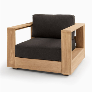 Sofá Individual de Diseño Minimalista, Sofá de Madera Maciza de Teca para Hoteles, Sofá de Descanso para el Borde de la Piscina - Product Image 2