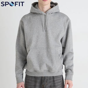 เสื้อฮู้ดดี้โอเวอร์ไซส์ดีไซน์เรียบง่าย สไตล์หรูหรา สำหรับใส่กลางแจ้ง แขนยาว ผ้าฝ้ายผสม เหมาะกับอากาศเย็น สำหรับผู้ชาย - Product Image 1