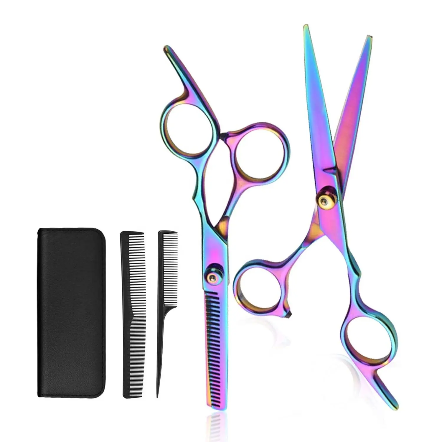 Professional Barber Hair Cutting Scissors Thin Teeth Scissors Set with Custom Logo for Hairdressers OEM Hair scissors