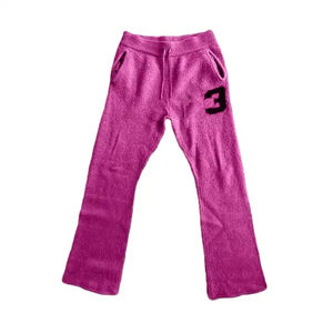 Pantalones Deportivos de Lona de Alta Calidad, Color Oscuro, Estilo Casual, Ecológicos, Ligeros, con Estampado Recto y Frente Plano - Product Image 1