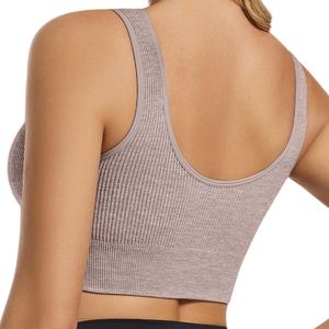 Soutien-gorge de sport fitness pour femme, dos croisé, anti-choc, séchage rapide, maintien élevé, pour yoga et course à impact, style débardeur - Product Image 2