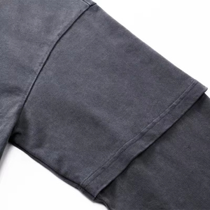 เสื้อยืดพิมพ์ลาย DTG แบบกำหนดเอง ลวดลายกราฟิก ย้อมสีแบบ Acid Wash ซีดจางสไตล์วินเทจ ผ้าฝ้าย 100% คุณภาพพรีเมียม ทรงครอป บ็อกซี่ สำหรับผู้ชาย - Product Image 6