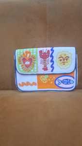 กระเป๋าคลัทช์ลูกปัดแก้วลายดอกไม้เขตร้อน MS Handicraft Mexican Fiesta พร้อมสายสะพายข้าง ปรับแต่งสีและรูปทรงได้ รุ่น Ms-wc-001 - Product Image 3