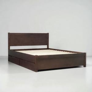 Cama de Almacenamiento de Madera de Caucho Premium, Diseño Minimalista KD, Calidad Estándar de Exportación, Fabricante Vietnamita, Fábrica OEM/ODM en Vietnam - Product Image 1