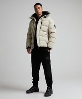 Blouson Bomber Unisexe Noir Hiver avec Capuche Col Montant Fermeture Éclair Gilet Extérieur Écologique Respirant Séchage Rapide Personnalisable sur le Devant