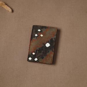 Diario de Tela Hecho a Mano con Cubierta Bandhani, Cuaderno de Papel Reciclado, Diario de Bolsillo, Libro de Escritura Étnico Vintage, Blocs de Notas de Viaje, Regalo DIY - Product Image 1