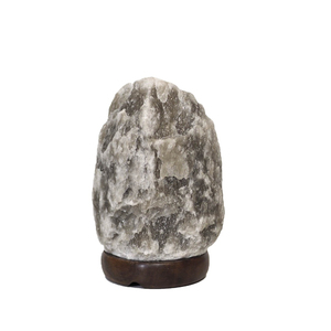 Lámparas de Sal Gris del Himalaya de Primera Calidad, Forma Natural, 2-3 Kg, con Base de Madera, a Precio de Fábrica Directo - Product Image 6