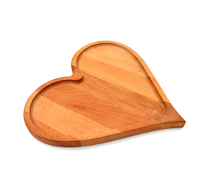 Planche à découper en bois artisanale moderne pour couper le fromage et la viande, en forme de cœur, planche à découper et à charcuterie, accessoires de cuisine - Product Image 1