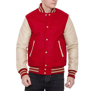 Chaqueta de Moda para Hombre, Estilo Letterman, Talla Grande, Chaqueta Bomber con Bolsillos Grandes, Letras Bordadas, Chaqueta de Béisbol, Chaqueta de Invierno - Product Image 1
