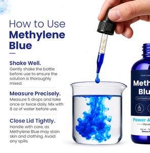 Azul de Metileno de Marca Privada en Gotas Líquidas al 1% – Sin Alcohol y Sin Glicerina |   Botella con Gotero de 50 mL |   Suministro al por Mayor OEM/ODM - Product Image 4